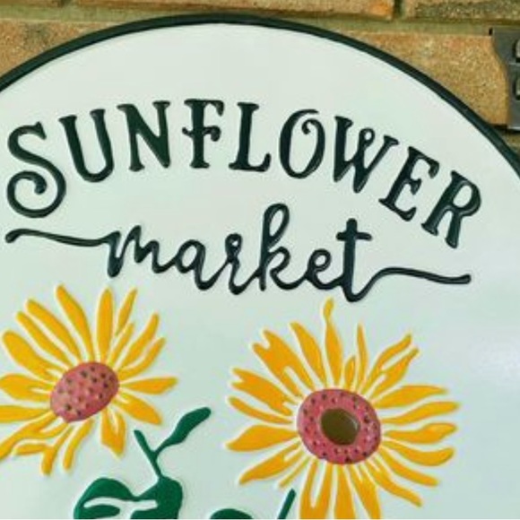 Sunflower Market Metal Enamel Sign - Picture 10 of 10